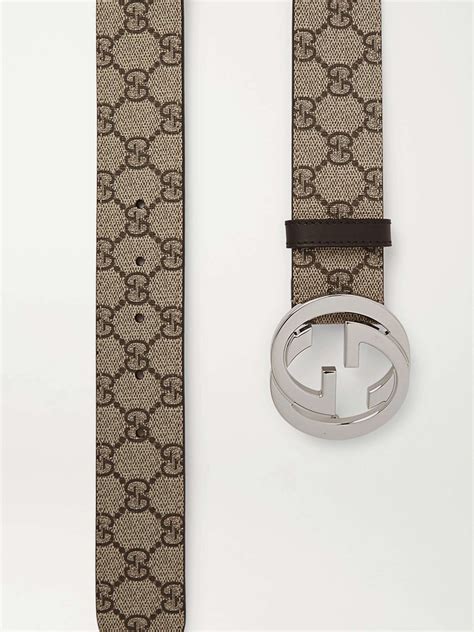 gucci canvas belt with cut out buckle|genuine leather Gucci belt men.